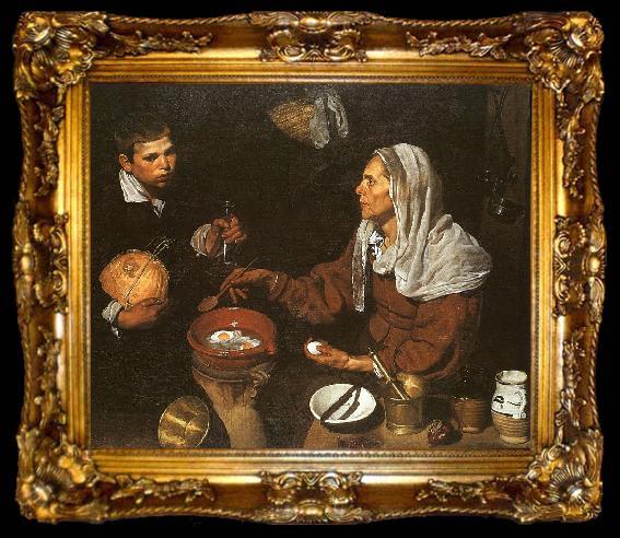 framed  Diego Velazquez An Old Woman Cooking Eggs, ta009-2